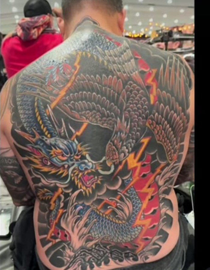 Rising Dragon — custom tattoo artwork print